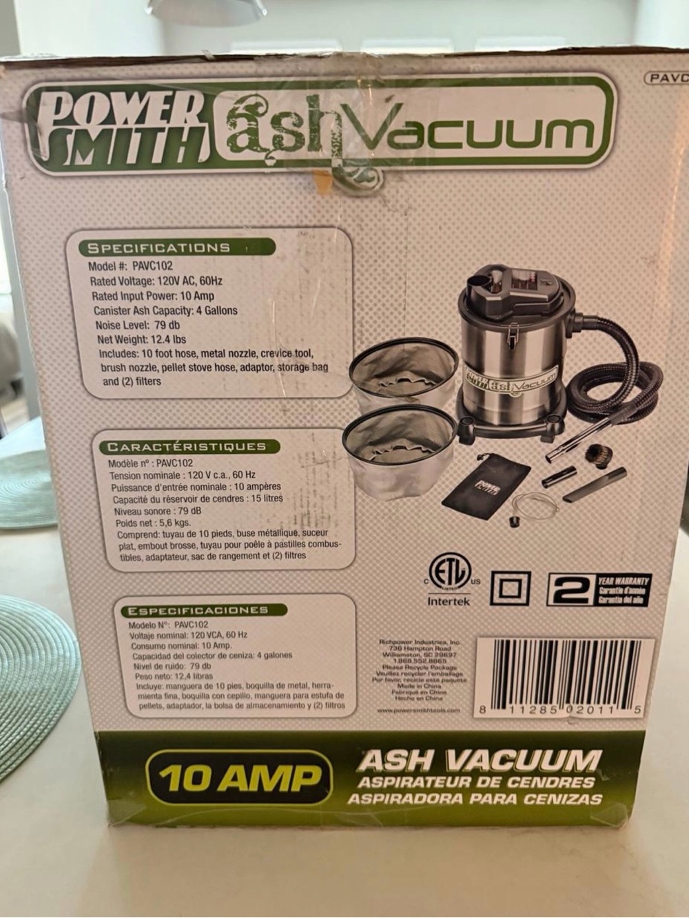 Ash Vacuum - Stainless Steel (Silver)